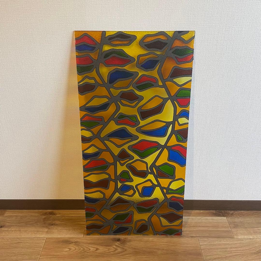 【ヴィンテージ】✴︎ステンドグラス✴︎レトロ✴︎インテリアに映える1枚✴︎