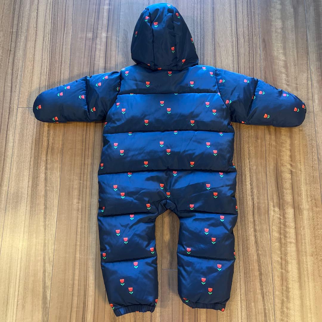 jacadi チューリップ柄スノースーツジャンプスーツ 18M