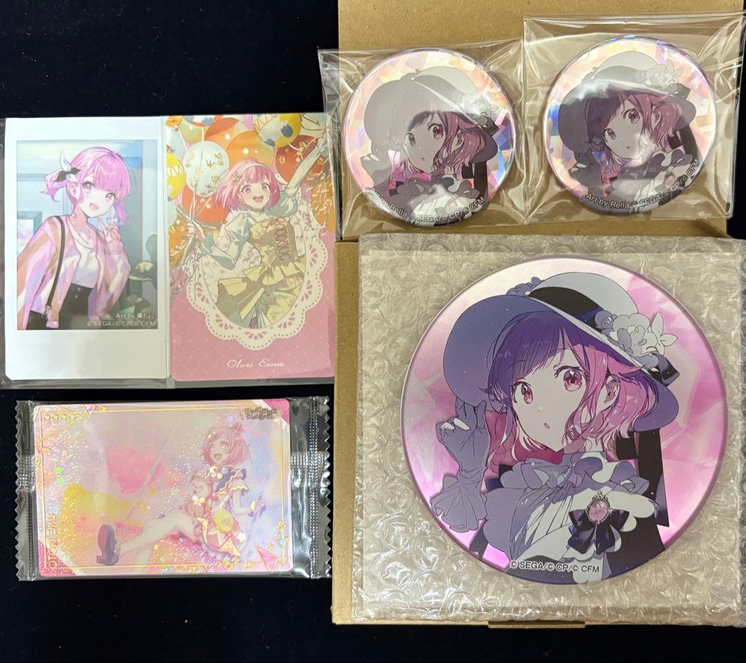プロセカ セカイの宝石箱 鳳えむ コースター パブミラー&缶バッジ 他グッズ