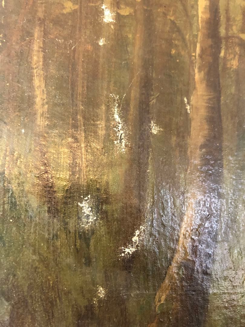 フランス　アンティーク　絵画　油絵