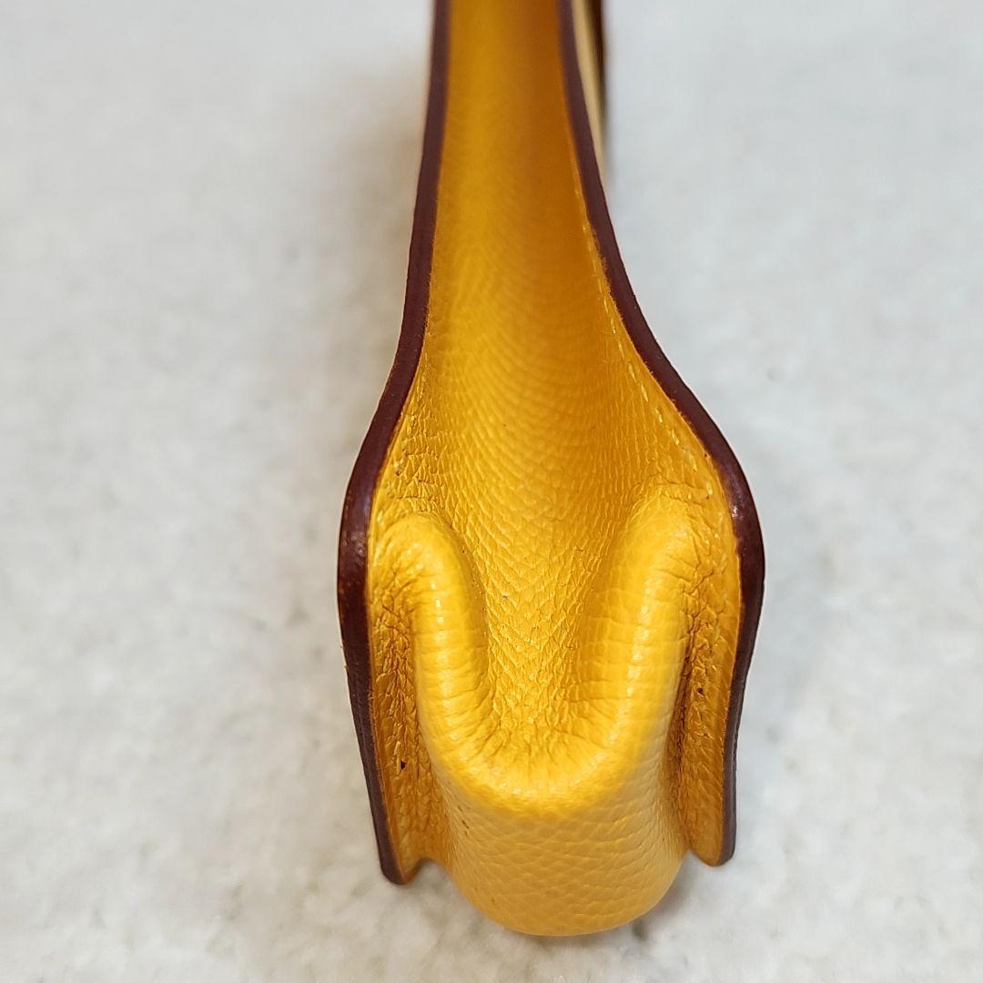 エルメス　HERMES イエロー　ペンケース　 美品