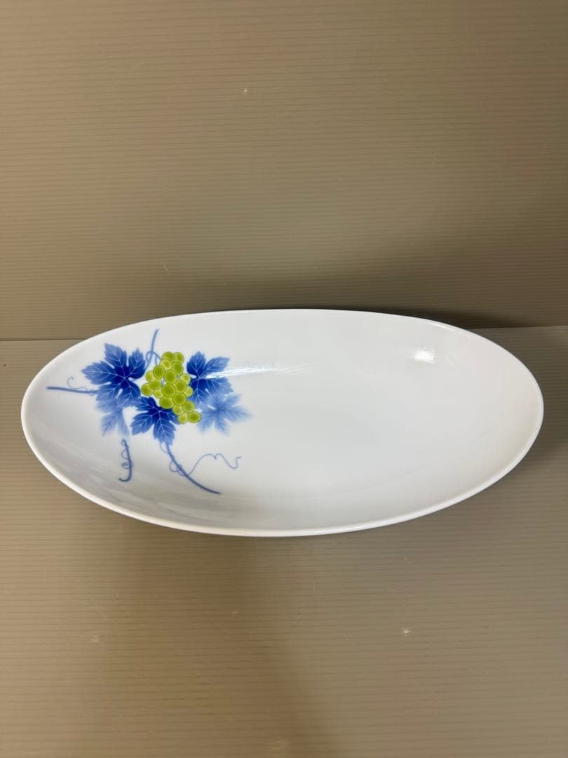 2219 香蘭社　葡萄　オーバルボウル