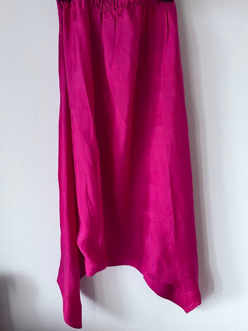 キャリコ シルク　パンツ　サルエルパンツ