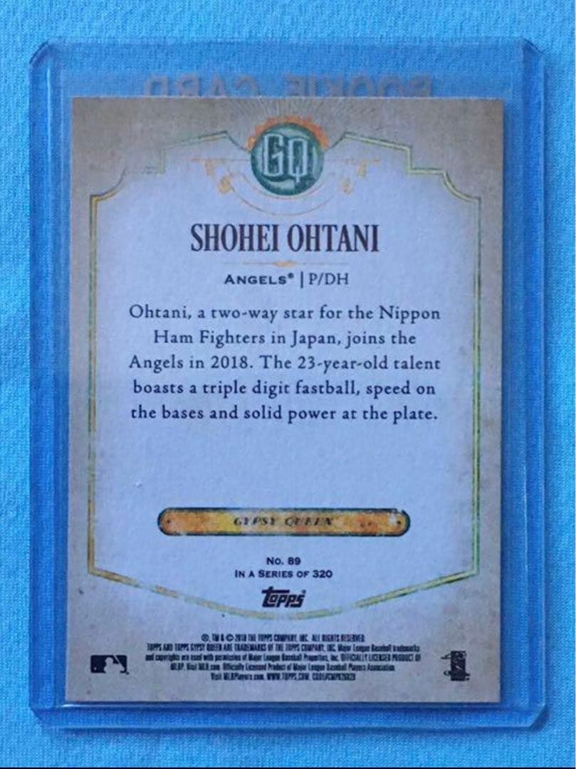 MLBカード 大谷翔平 ルーキーカード 2018 Topps ジプシークイーン