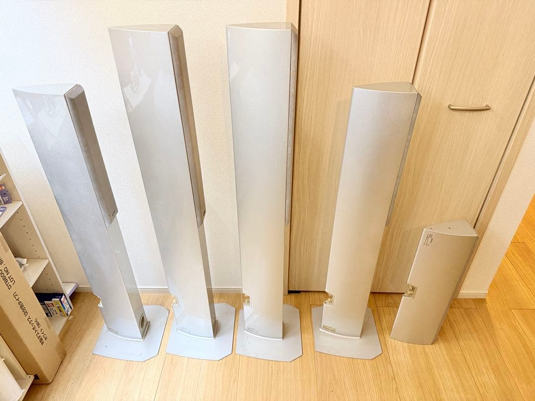 DENON サラウンドスピーカー 5本セット シルバー