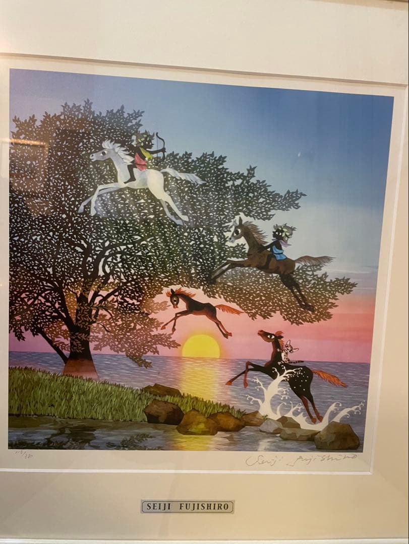 藤城清治 馬がとぶ 113/380