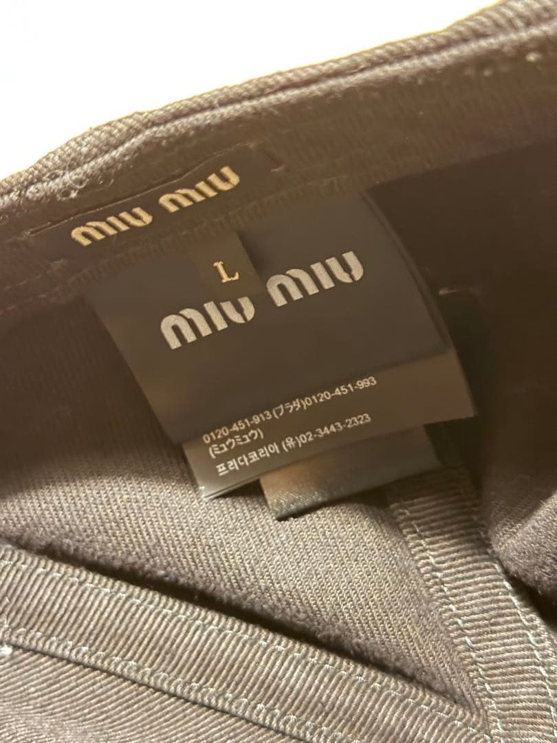 miu miu キャップ　25aw