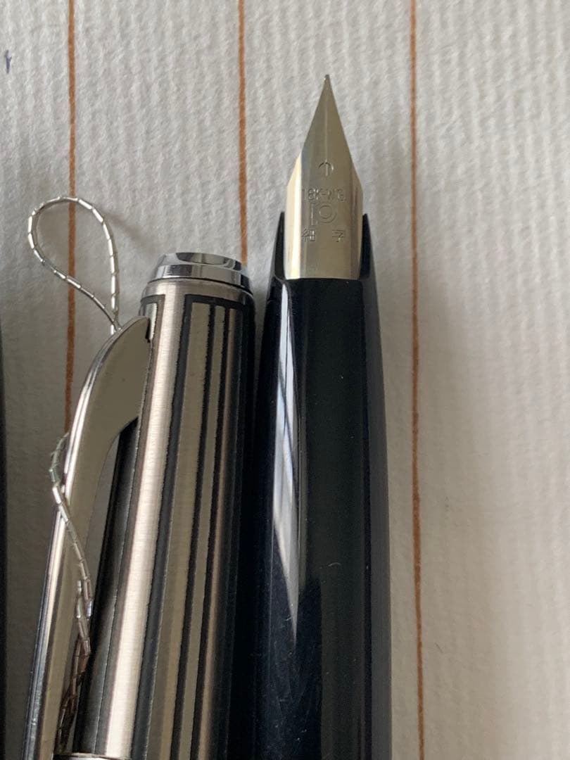 廃番 プラチナ 蝕刻 万年筆 18K WG 3本まとめ