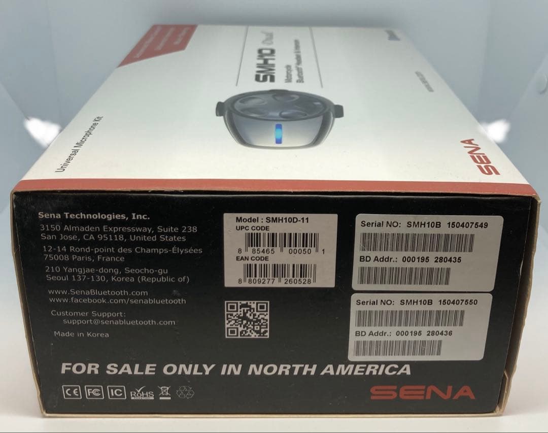 【新品 不足あり】SENA SMH10 Dual Bluetoothヘッドセット