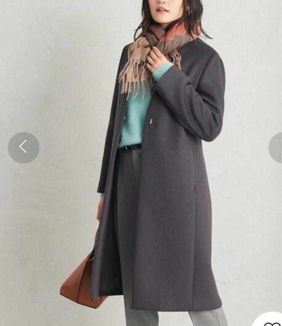 定価3万円新品同様　green label relaxing ノーラペル コート