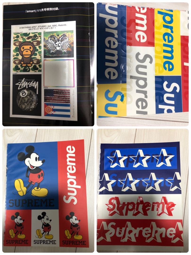 APE Supreme など　シール　ステッカー　まとめ売り