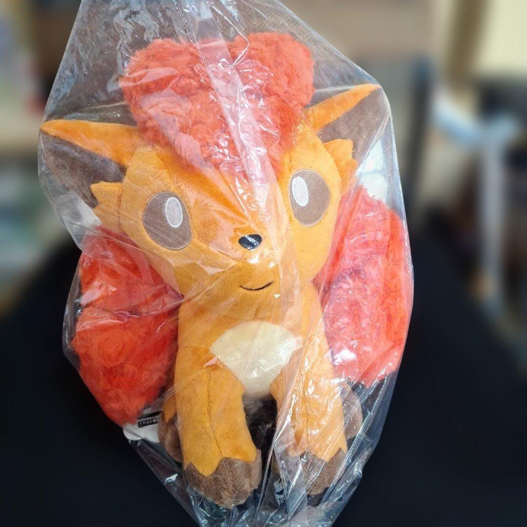 新品　タグ付き　ポケモンセンター　ロコン　アローラロコン　ふわふわ　ぬいぐるみ