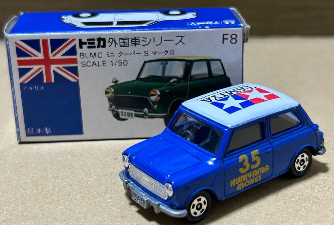 トミカ ミニクーパー クリヤマ模型 タミヤ ブルー