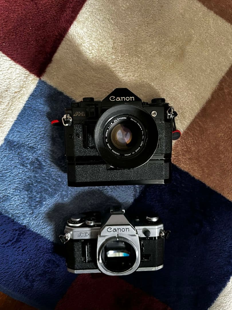 Canon A-1 & AE-1 フィルムカメラセット
