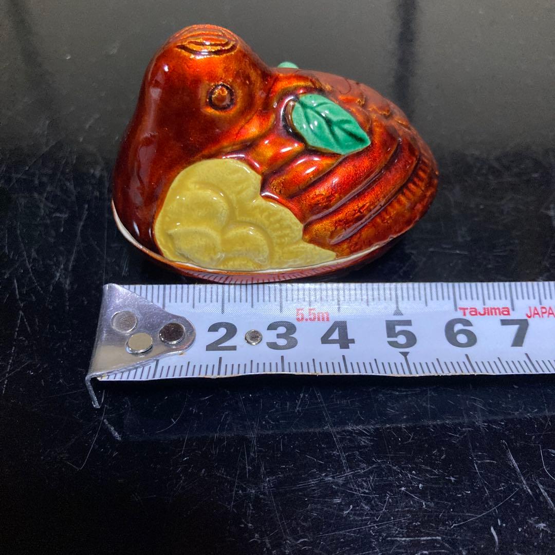 茶道具　香合『交趾白檀』『花喰鳥香合』　 【中村翠嵐造】