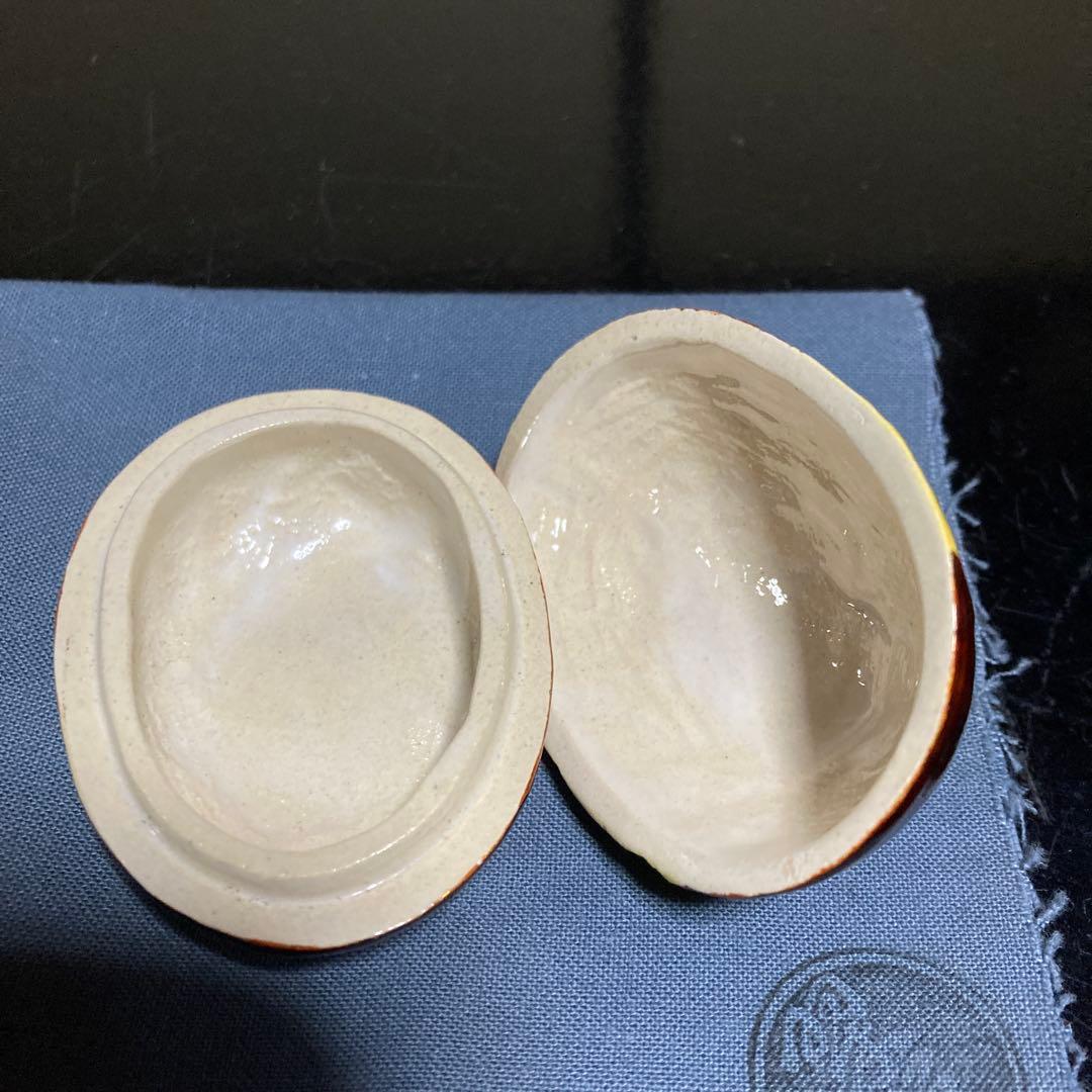 茶道具　香合『交趾白檀』『花喰鳥香合』　 【中村翠嵐造】