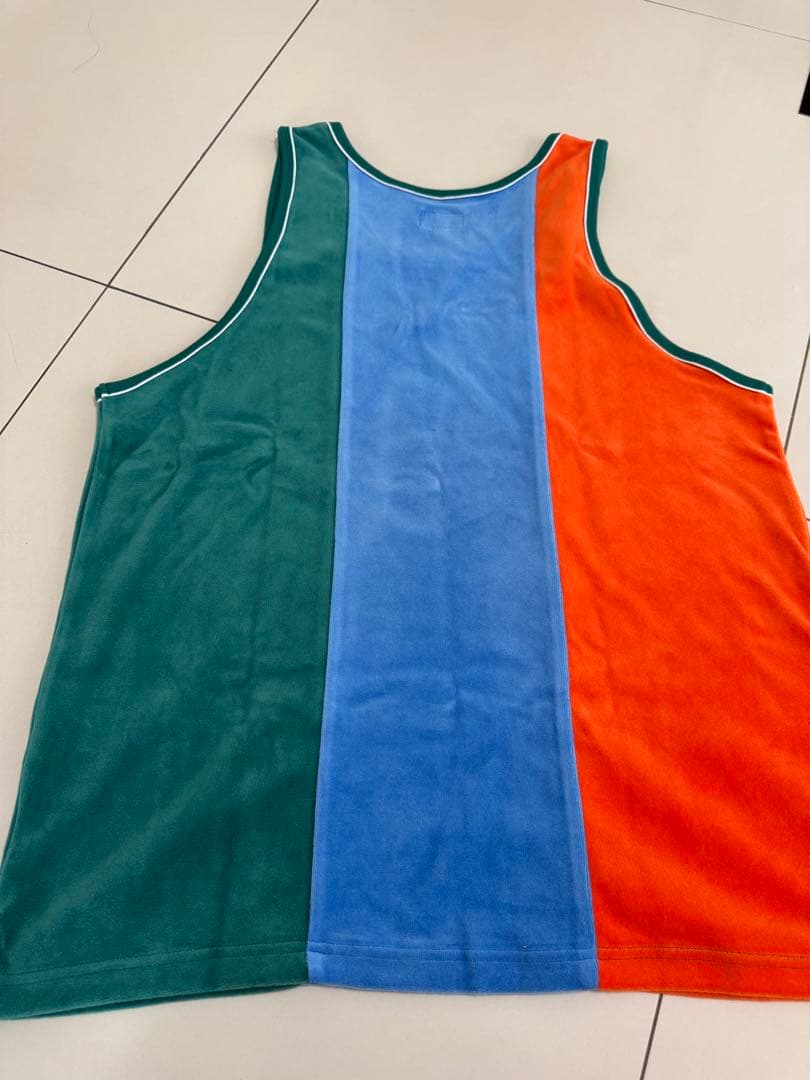 未使用品　シュプリーム タオル地タンクトップ オレンジ 青 緑