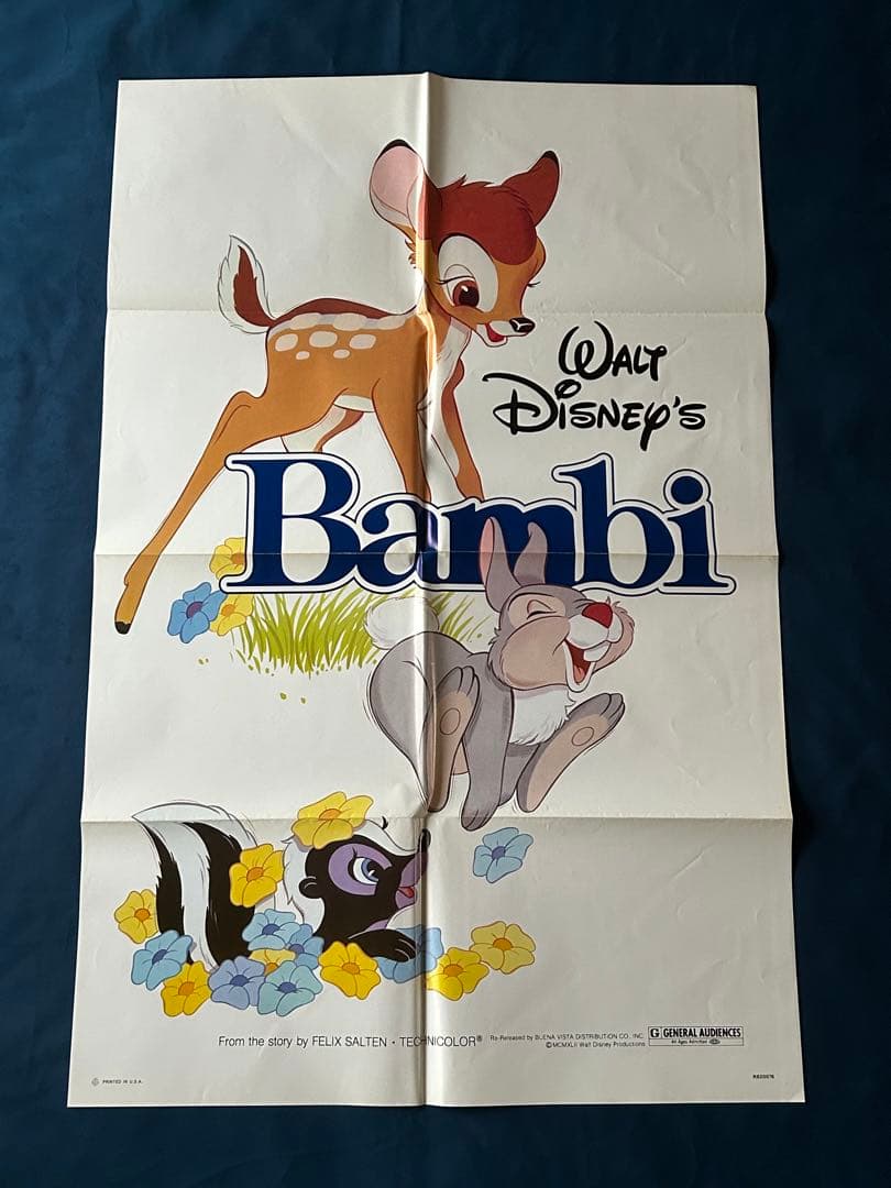 バンビ　USオリジナル映画ポスター