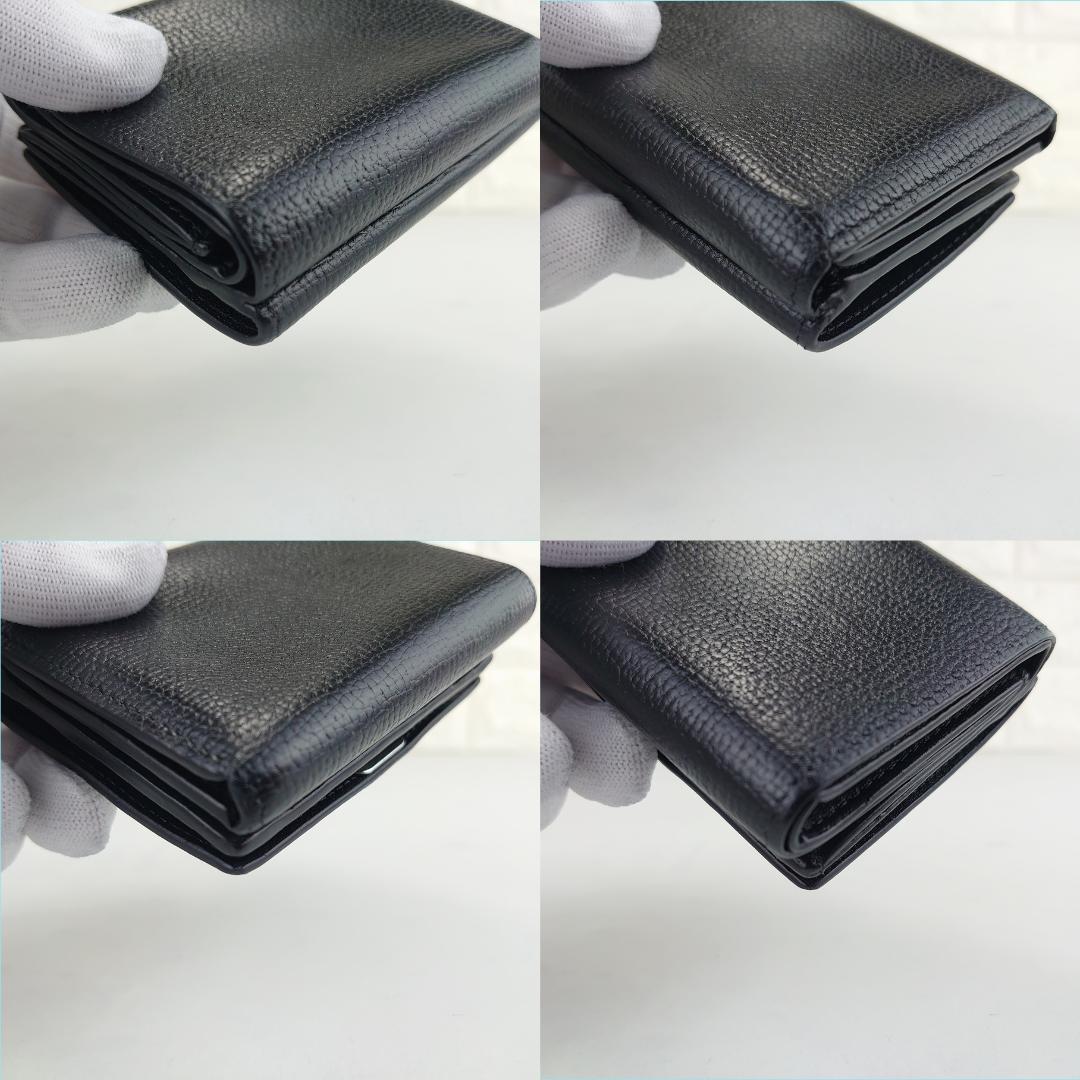 【美品】ロエベ　アナグラム　トライフォールド　Wホック　三つ折り財布　1202