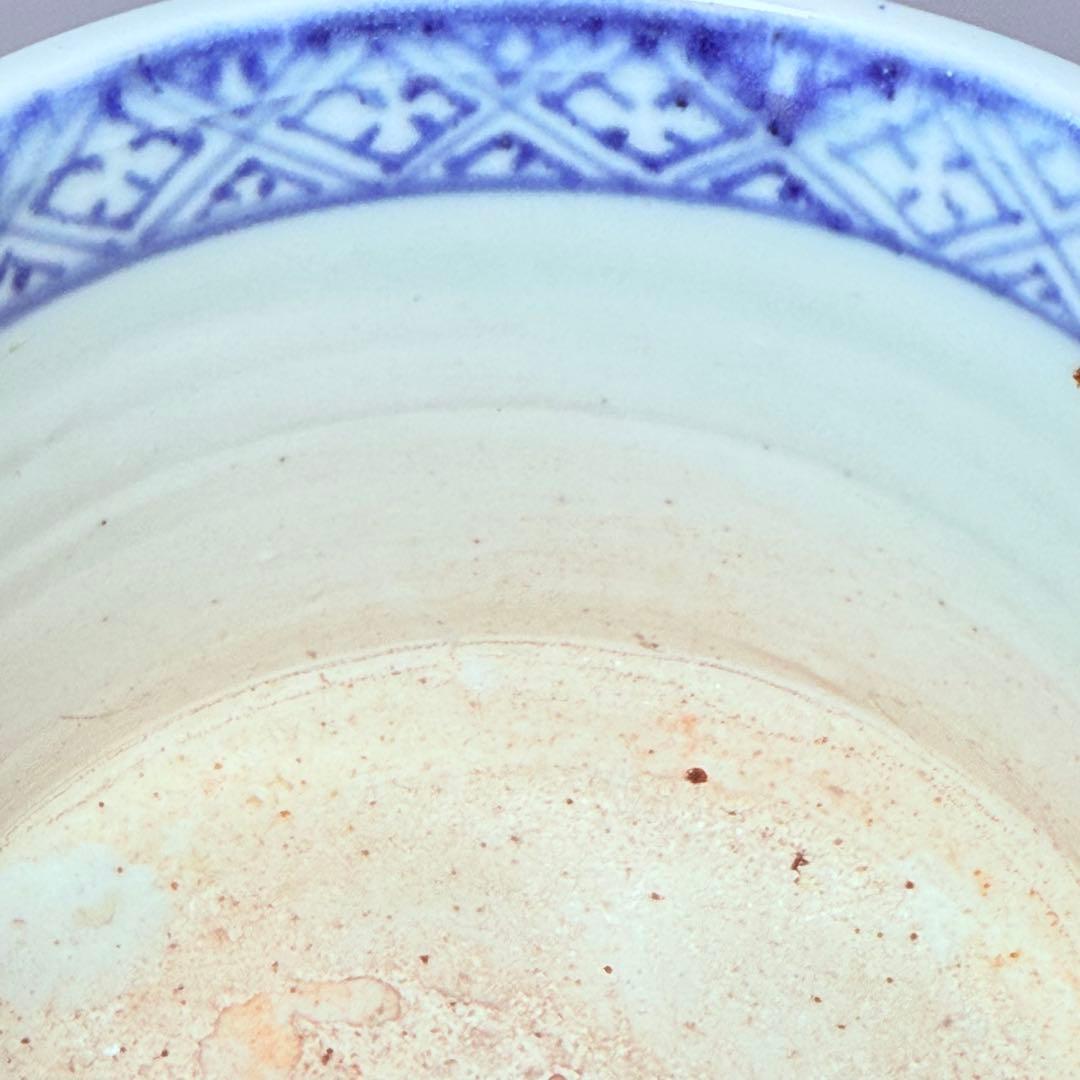 古伊万里　極上品　染付蛸唐草文様火入れ　灰入れ　江戸期　骨董　古美術コレクション