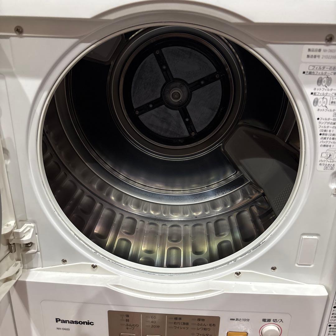 パナソニック　衣類乾燥機（乾燥容量６．０ｋｇ）NH-D603-W ホワイト