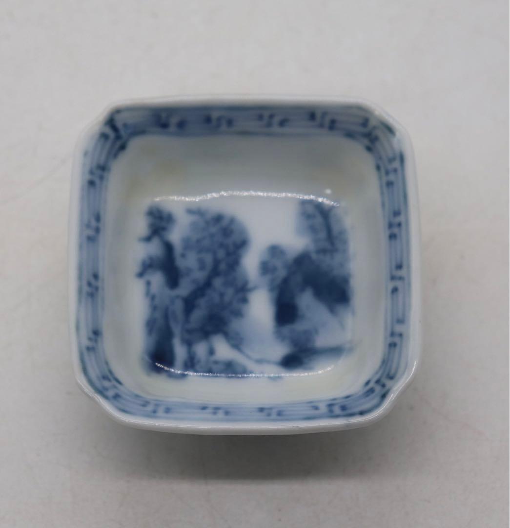 時代　伊万里　染付　寿司皿&豆皿10点セット　送料込み1124