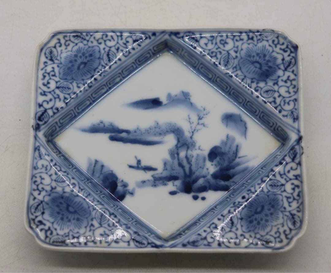 時代　伊万里　染付　寿司皿&豆皿10点セット　送料込み1124