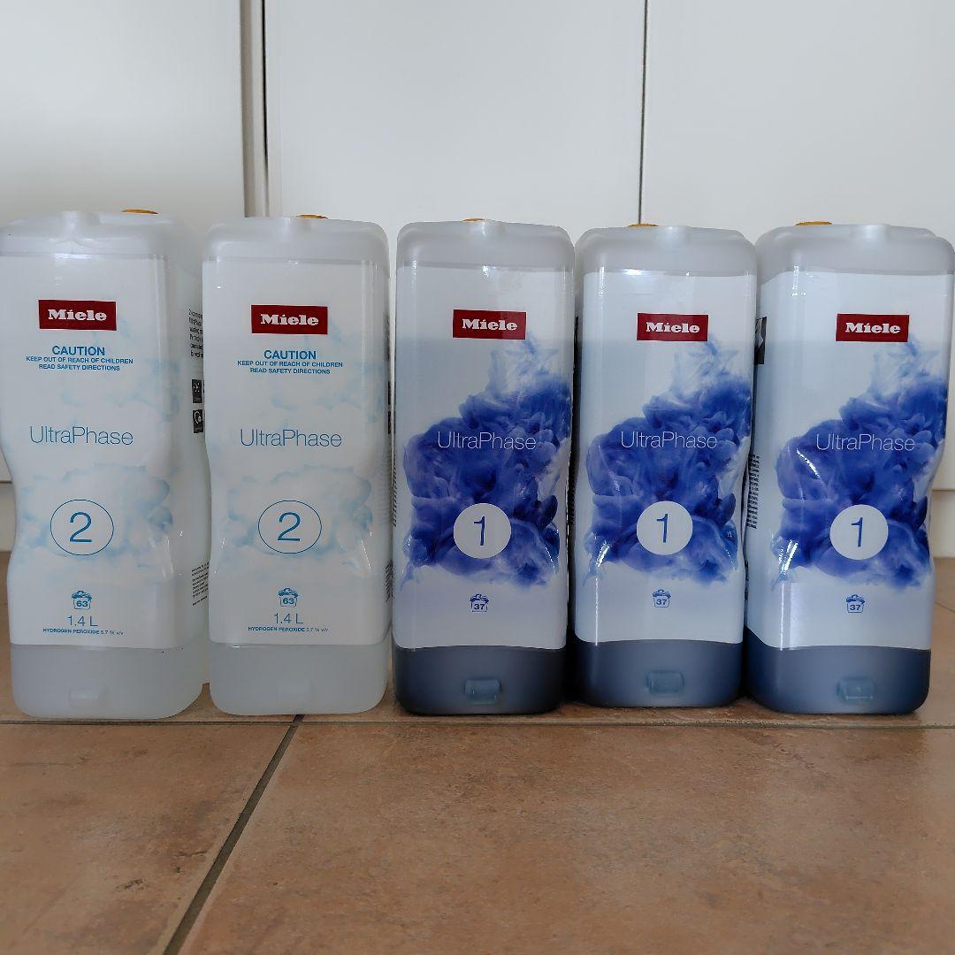 【ミーレ】UltraPhase①3本　②2本　計5本セット　洗濯洗剤　漂白剤