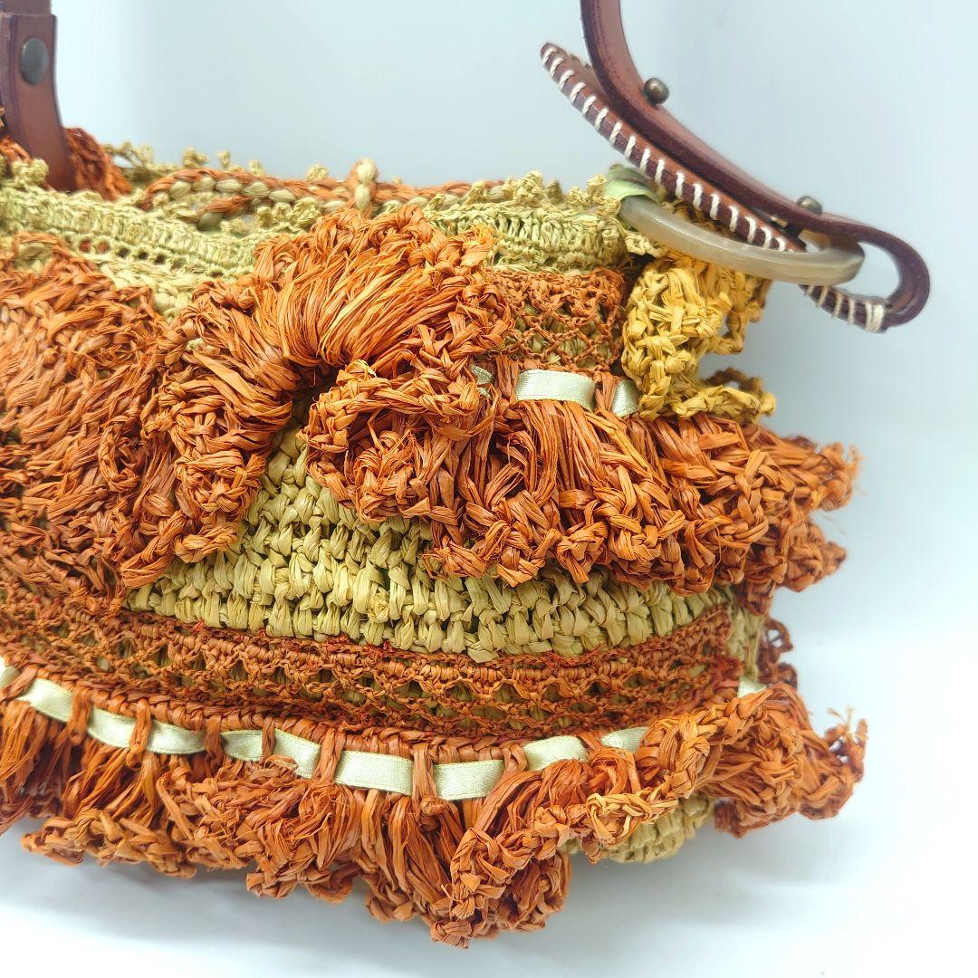 JAMIN PUECH レディース ラフィア ハンドバッグ