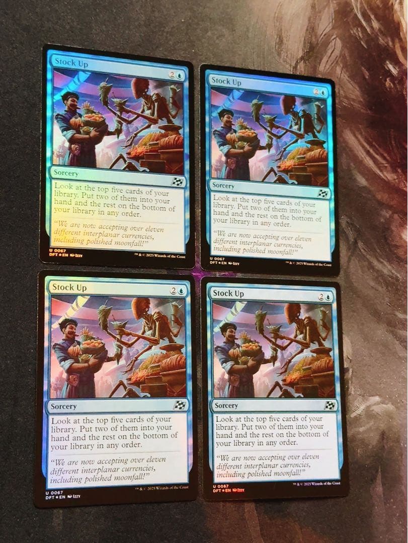 【foil】食糧補充　英語　4枚セット