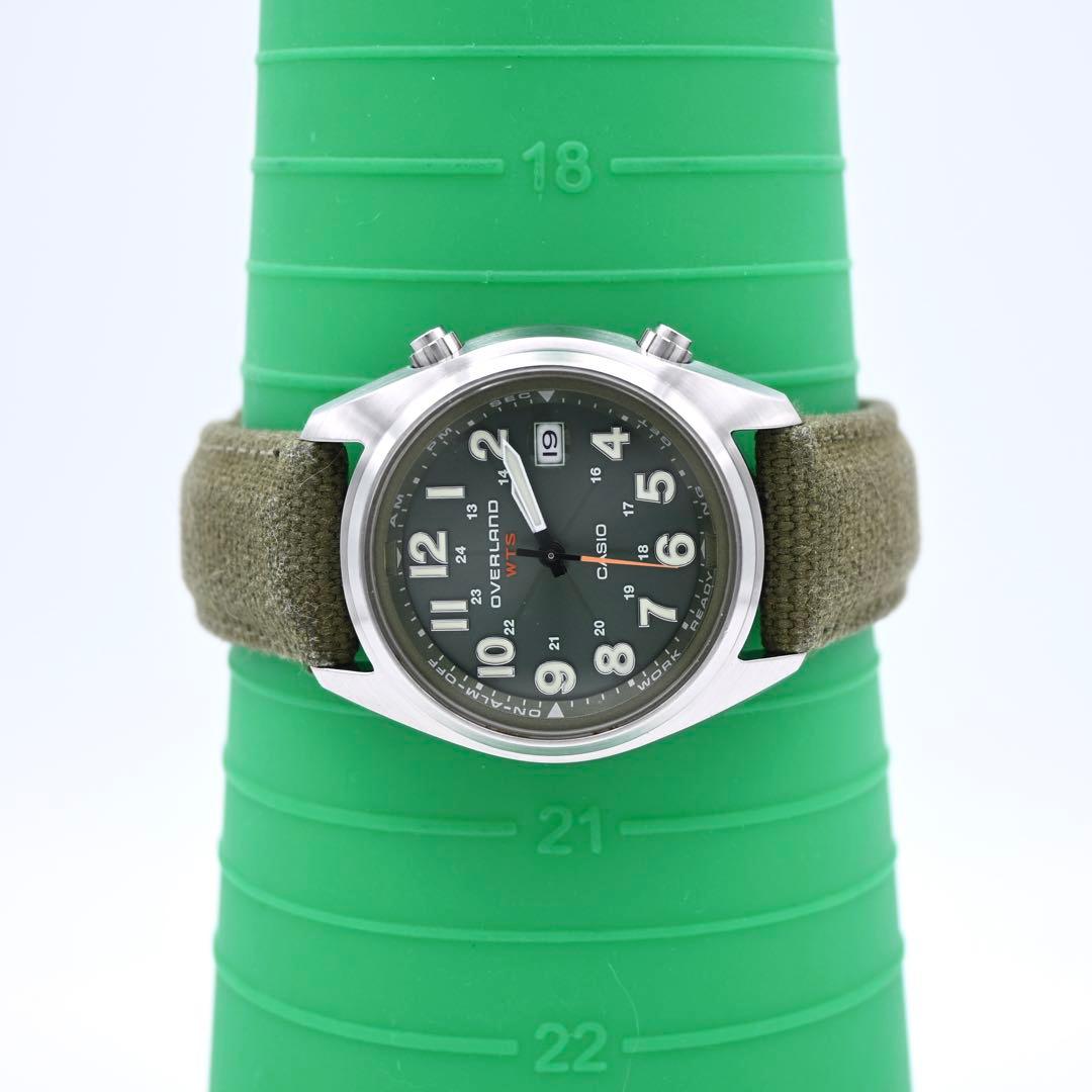 CASIO オーバーランド OVW-100BJ ソーラー電波 腕時計 新品電池