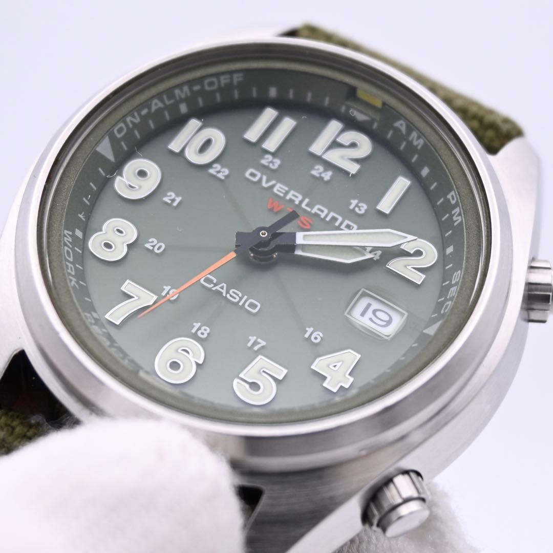 CASIO オーバーランド OVW-100BJ ソーラー電波 腕時計 新品電池