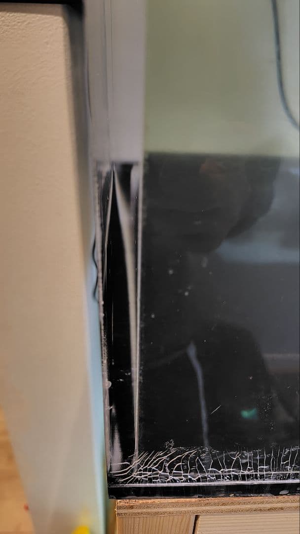 【送料込】大型アクリル水槽　1800×750×600（h）底面ブラック