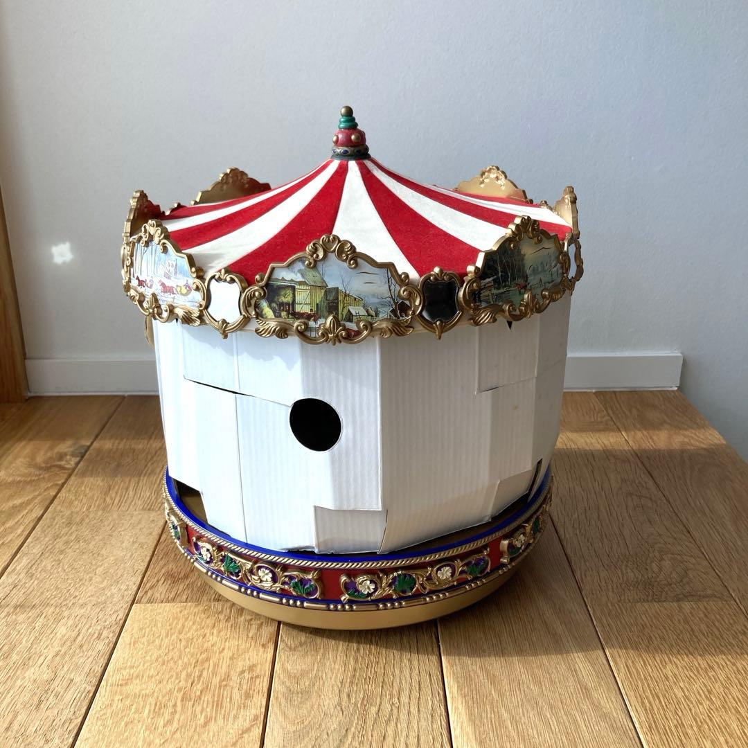 【訳あり】ミスタークリスマス メリーゴーランド カルーセル オルゴール