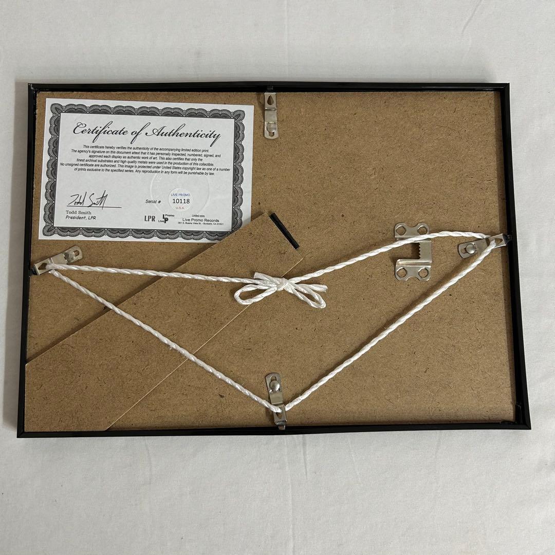 ビートルズ サイン 証明書付 4人 レットイットビー 額縁