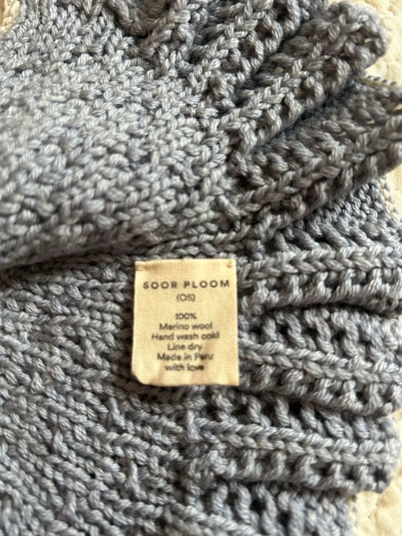 Soor Ploom 100%メリノウール powder つけ襟