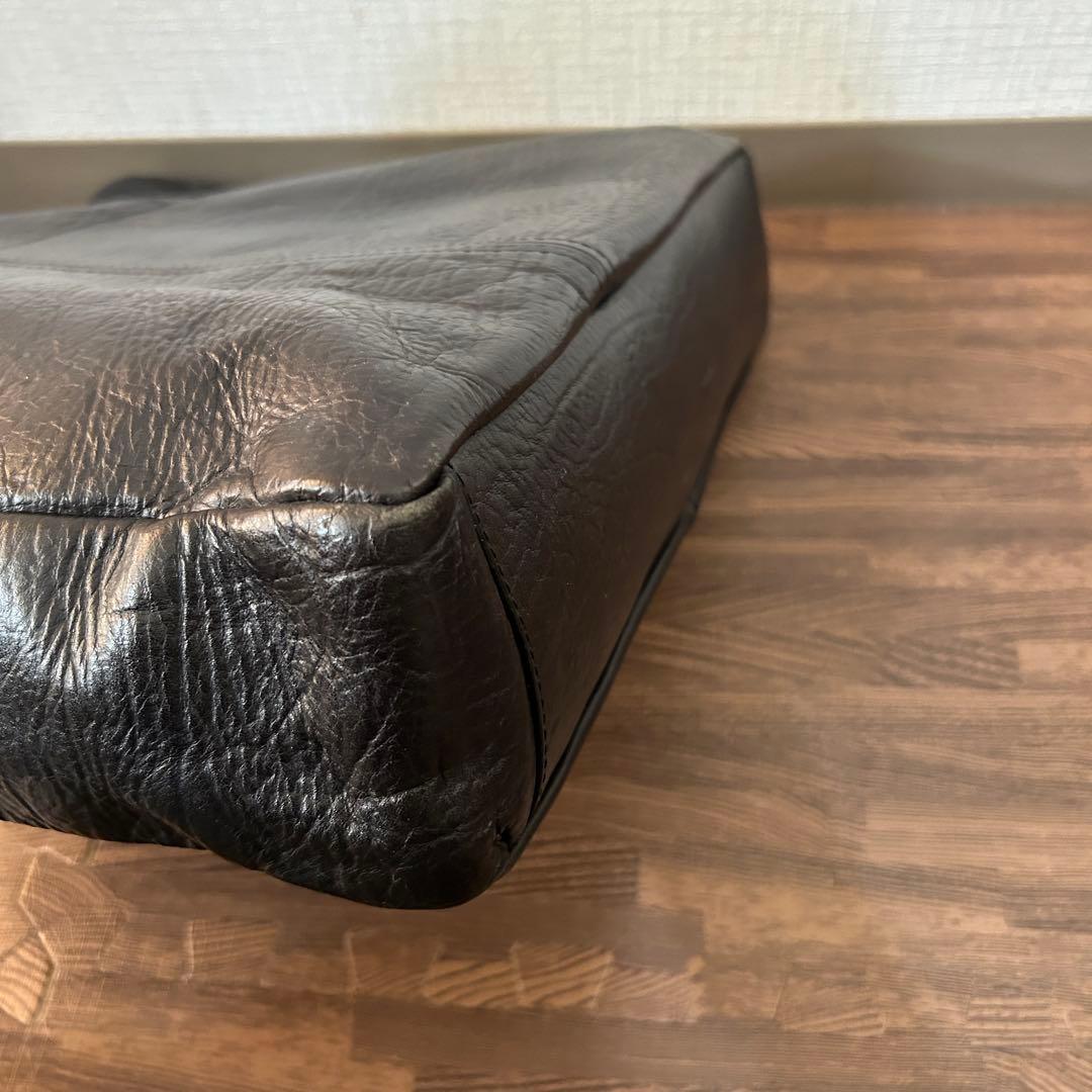 【M＋ エムピウ テネラ ブラック】　レザーバッグ　革鞄