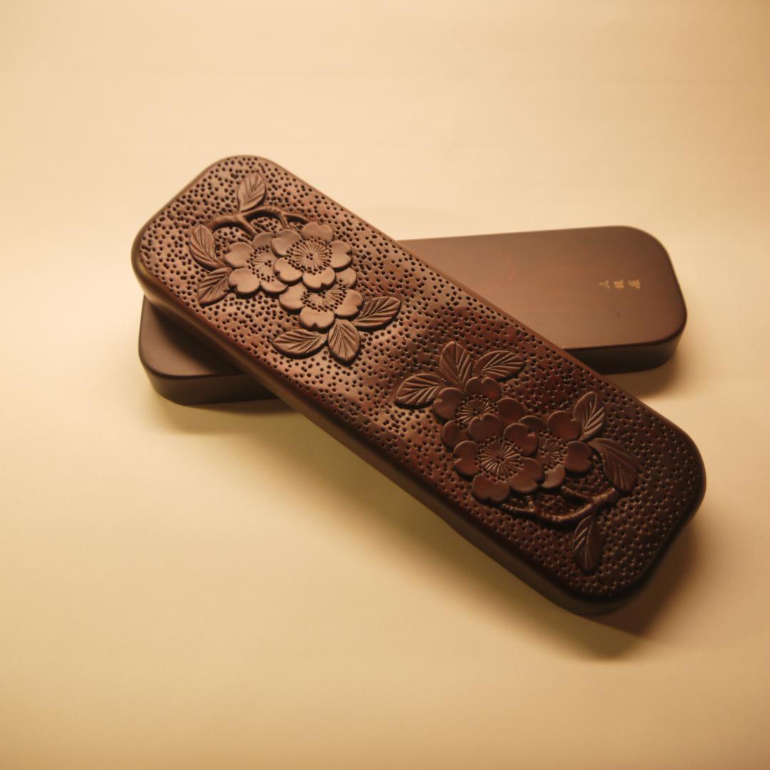 【美品】軽井沢彫　ペンケース