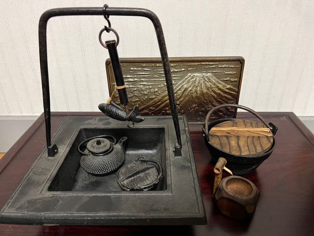 南部鉄器　ミニ茶道具7点セット