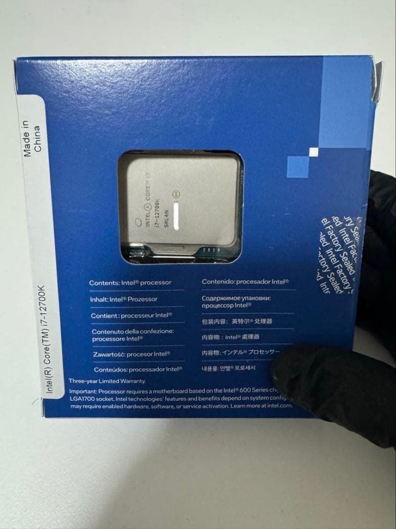 intel core i7 12700k CPU インテル corei7