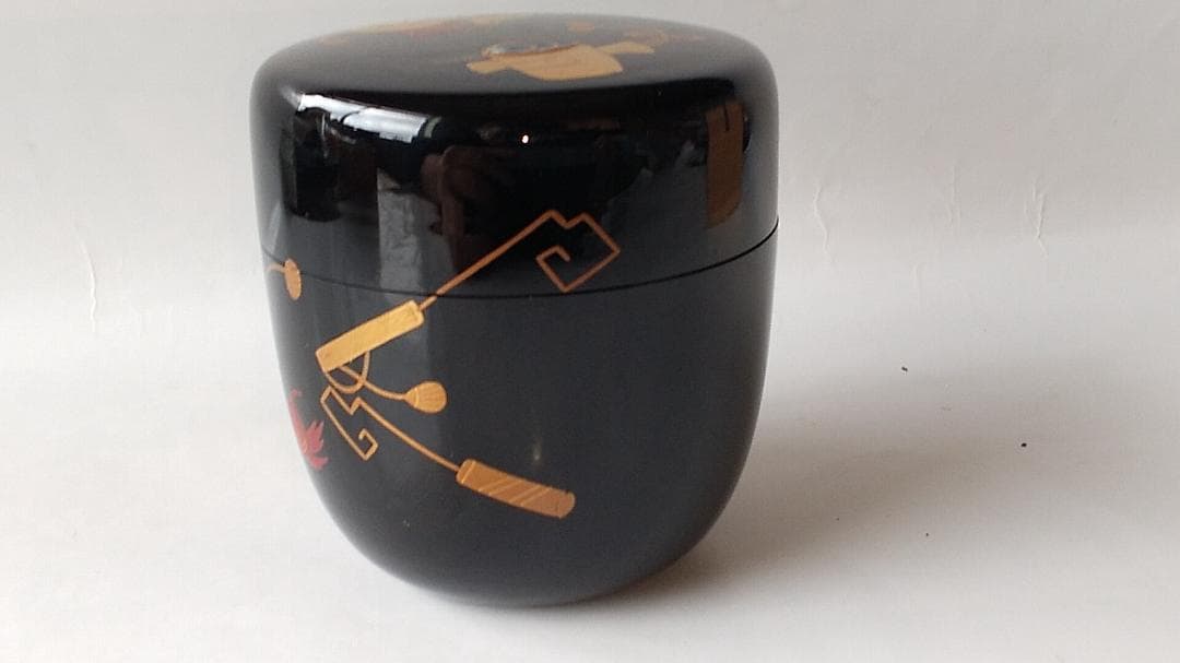 出口順慶 作 宝尽し 中棗 棗 共箱 蒔絵 螺鈿細工 漆器 漆芸 茶道具 新品