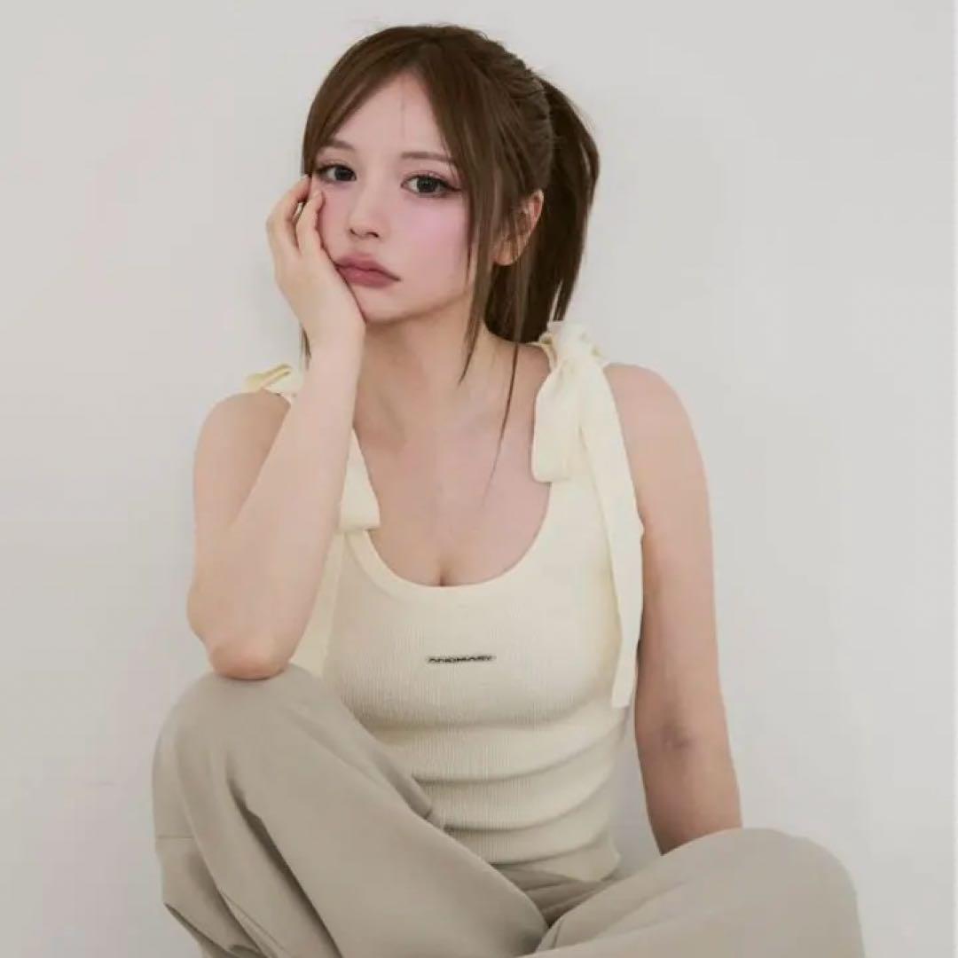 トップス Avrill ribbon tops andmary ivory
