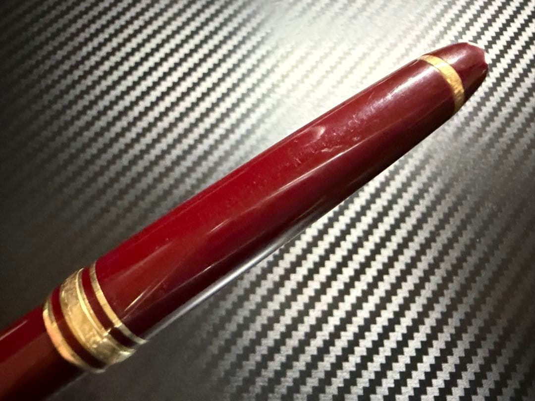 美品 エボナイト芯 モンブラン 144 ボルドー 全金 M 中字 万年筆