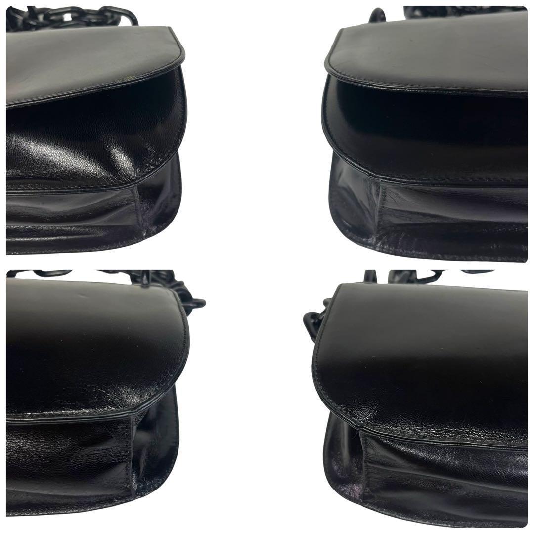 一点限り　プラダ　ショルダーバッグ　マドラスウィング　プラスチックチェーン　黒