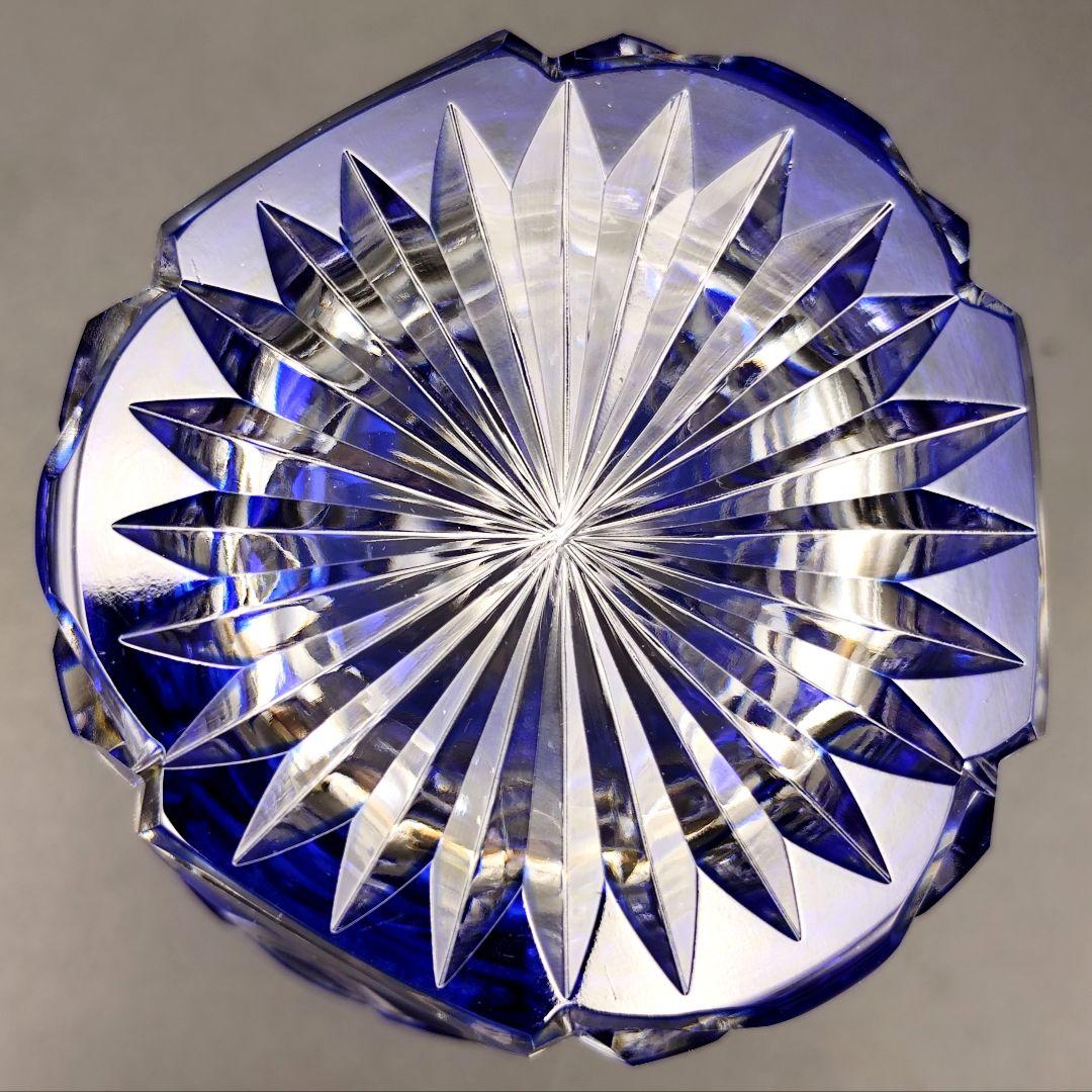 未使用☆江戸切子 瀧澤利夫 ペアロックグラス（切子、江戸切子、薩摩切子）