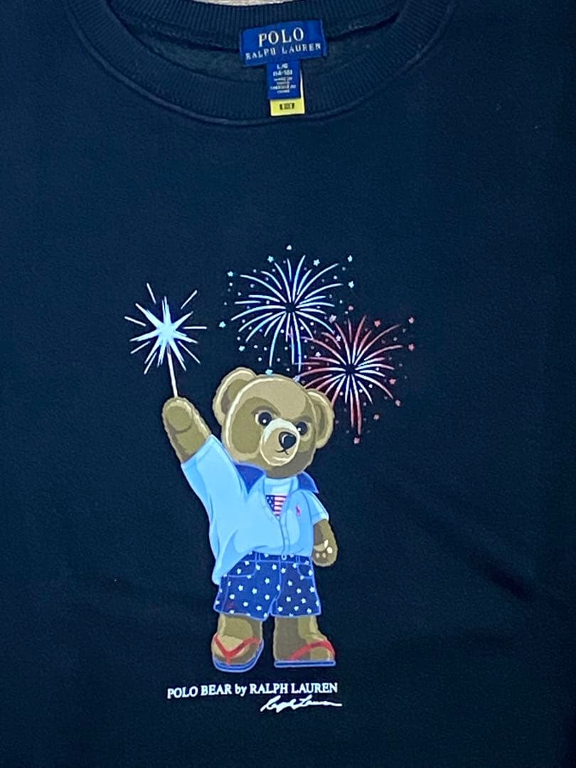 【専用】　新品　ラルフローレン　ポロベア　トレーナー　黒　Ｌ（14-16）160