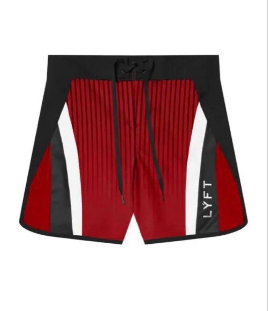 LYFT 水着 Lサイズ レッド/ブラック