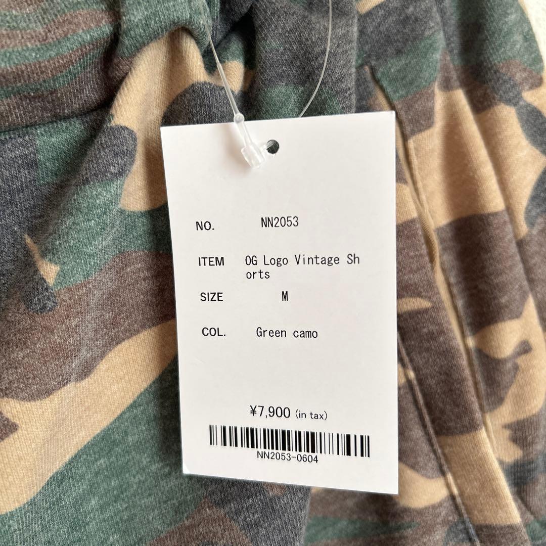9090 OG Logo Vintage Shorts M グリーンカモ