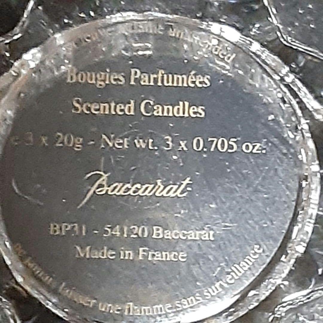 完全未使用品　希少　バカラ　キャンドルホルダー　箱に難ありますが中身は新品です