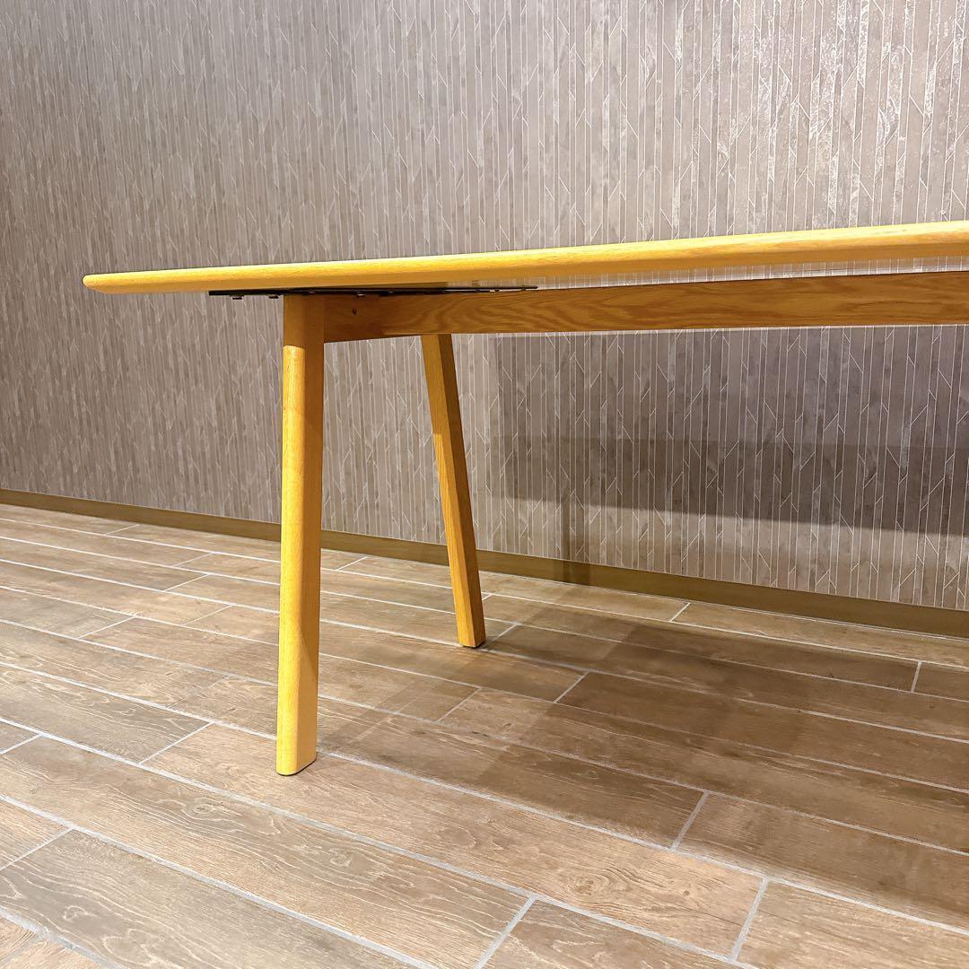 【美品】ACTUS SOUP Aレッグ 160cm オーク材 ナチュラル 北欧